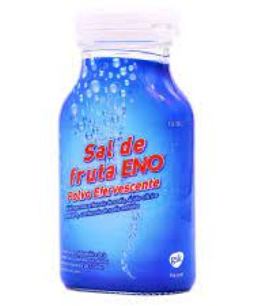 Sal de fruta ENO - Antiácido a base de bicarbonato de sodio que actúa modificando el pH o acidez del estómago. Alivia patologías como acidez, gastritis, úlcera, dispepsia o reflujo.